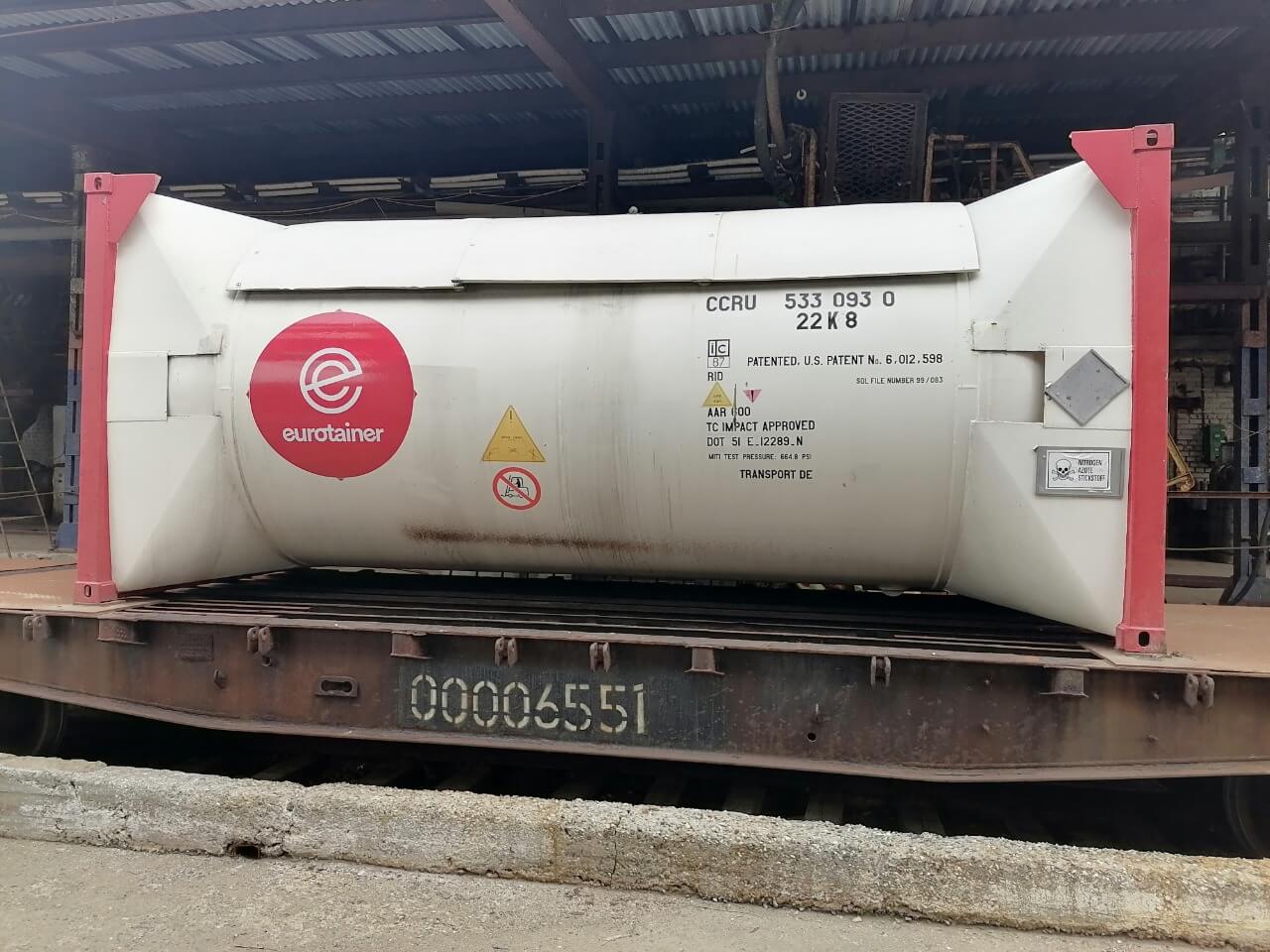 Перевозка опасного газа в танк-контейнерах в Японию
